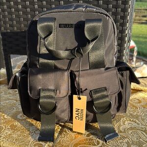 Black Men's Madden NYC Cargo Backpack